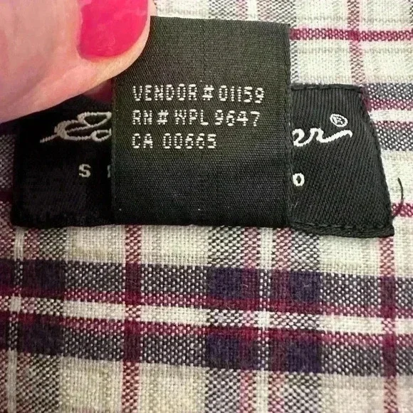 Men's Eddie‎ Bauer Long Sleeve 100% Cotton Size Large L Tall Ultra Long Flannel - Picture 8 of 10